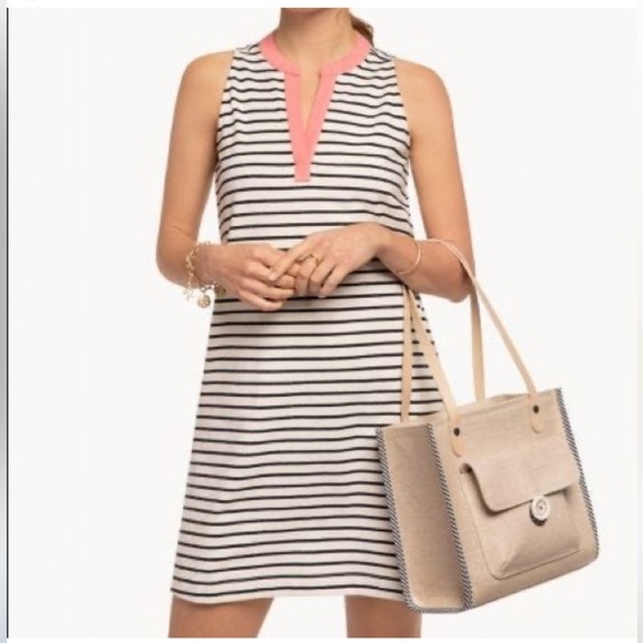 Spartina Hannah Tank Dress Navy‎ And Ivory Stripes, Sleeveless,Summer. Size XS - Picture 13 of 16